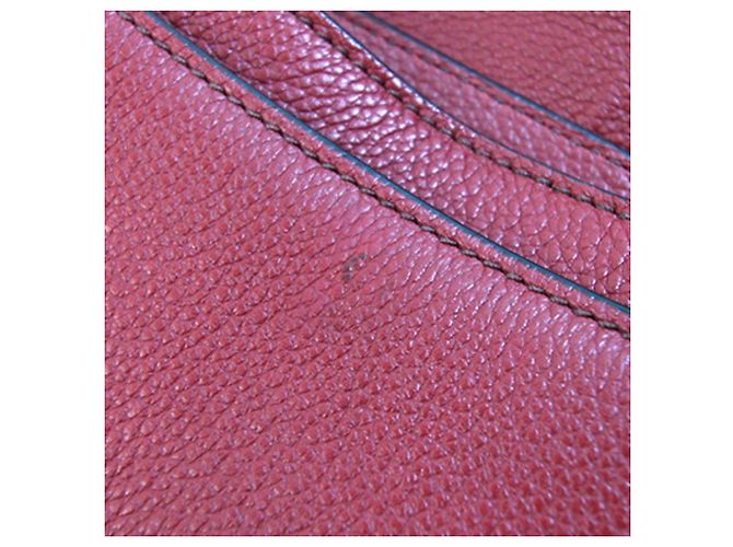 Borsa a tracolla in pelle rossa Prada Rosso - vista 4
