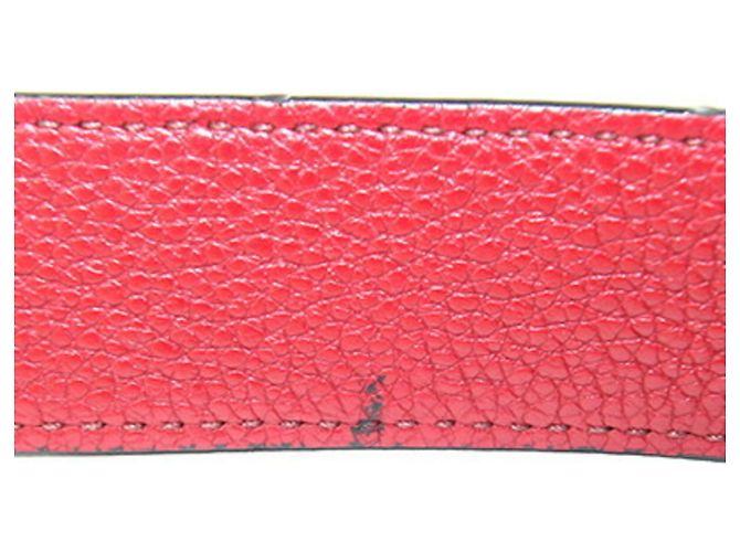 Borsa a tracolla in pelle rossa Prada Rosso - vista 5