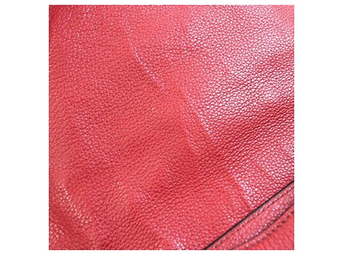 Borsa a tracolla in pelle rossa Prada Rosso - vista 8