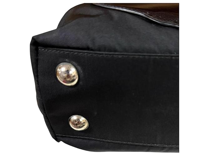 Borsa a tracolla in nylon Prada Nero - vista 10