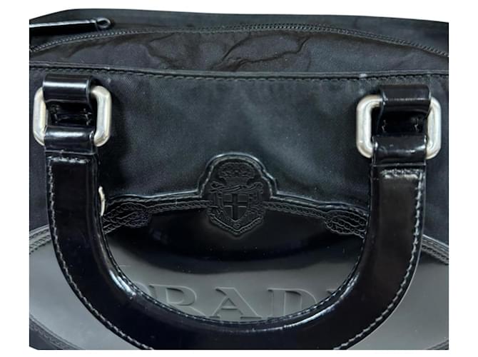 Borsa a tracolla in nylon Prada Nero - vista 14