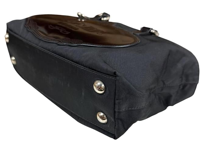 Borsa a tracolla in nylon Prada Nero - vista 6