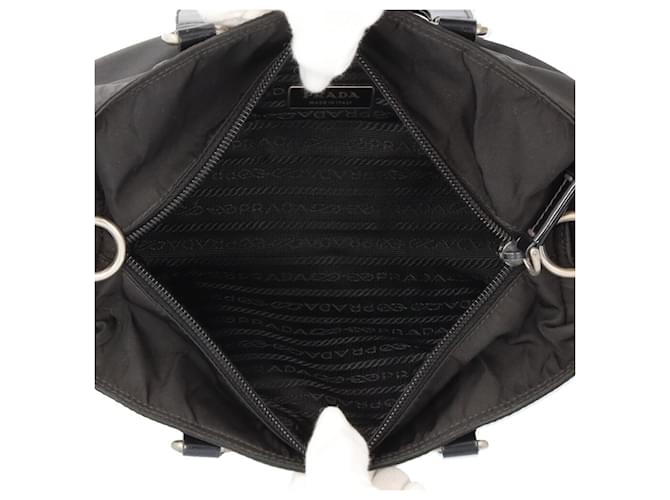 Borsa a tracolla in nylon Prada Nero - vista 7