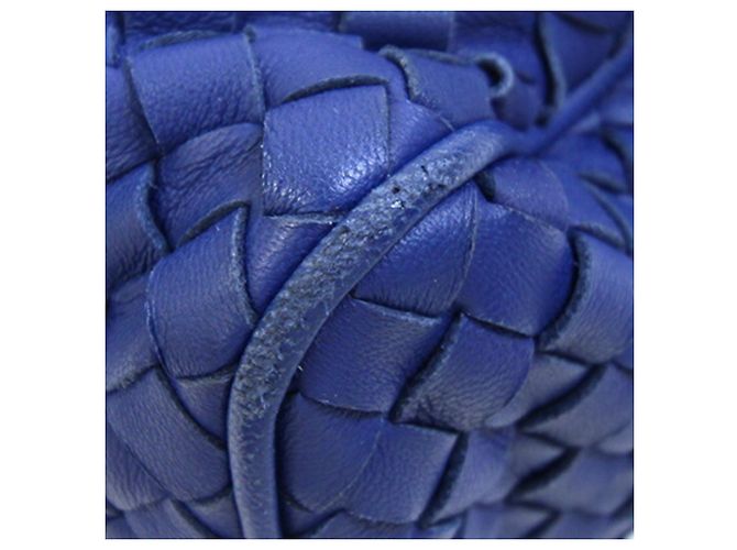 Borsa Bottega Veneta Intrecciato Blu - vista 4