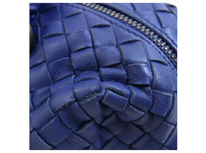 Borsa Bottega Veneta Intrecciato Blu - vista 5