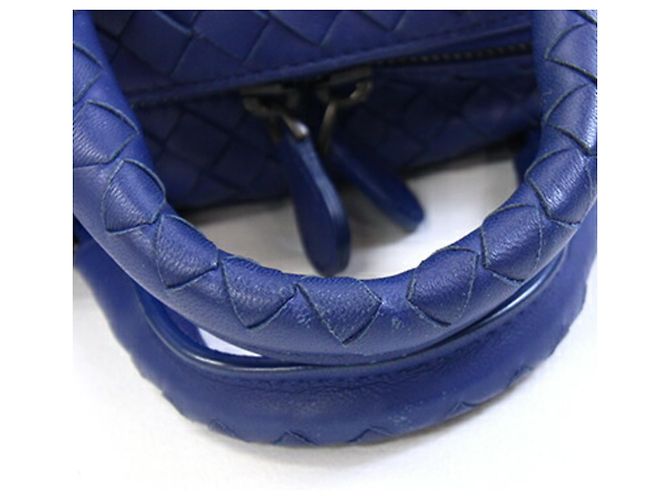 Borsa Bottega Veneta Intrecciato Blu - vista 6