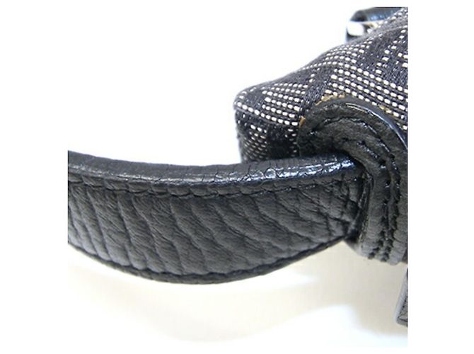 Borsa Loewe in tela e pelle grigio e nero Marrone - vista 7