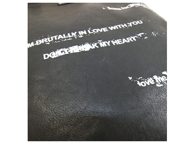 Borsa Tote Saint Laurent in pelle nera Nero - vista 7