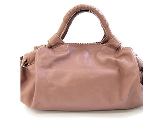 Borsa Loewe Nappa Aire Marrone Rosa - vista 2