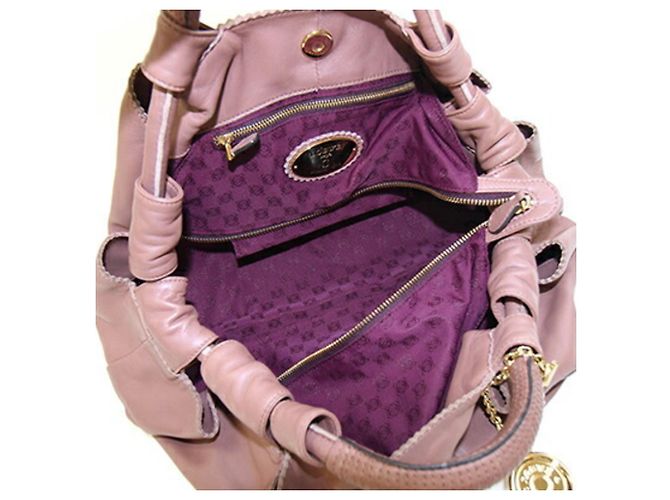 Borsa Loewe Nappa Aire Marrone Rosa - vista 3