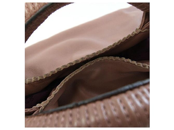 Borsa Loewe Nappa Aire Marrone Rosa - vista 9
