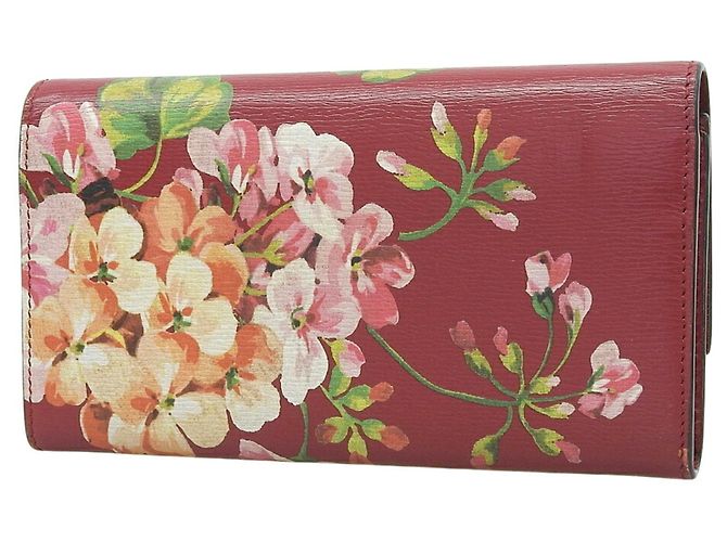 Cartera larga de cuero rojo Gucci Roja - vista 2