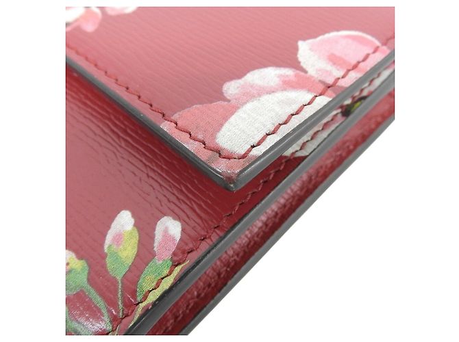 Cartera larga de cuero rojo Gucci Roja - vista 6