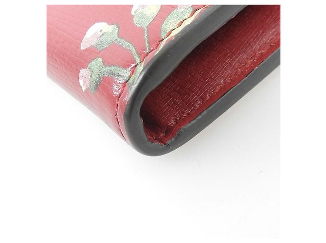 Cartera larga de cuero rojo Gucci Roja - vista 9