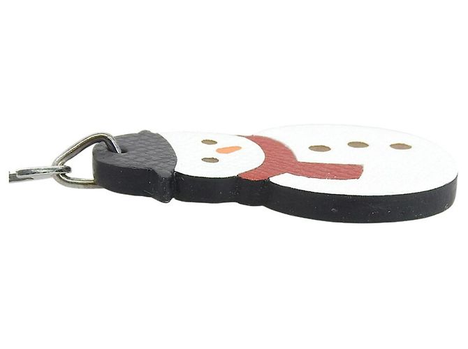 Hermès Charm per borsa Snowman Hermes Argento Bianco - vista 3