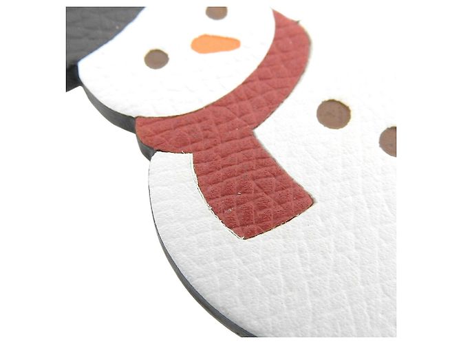 Hermès Charm per borsa Snowman Hermes Argento Bianco - vista 4