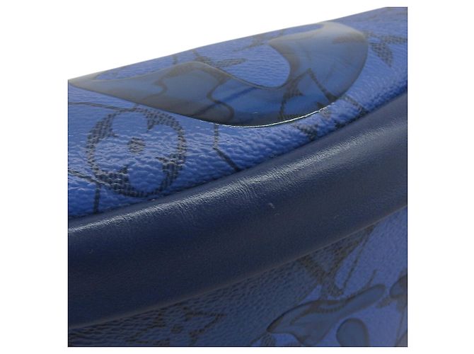 Louis Vuitton Monogram Aqua Garden Discovery Bumbag PM M22576 Blu - vista 7
