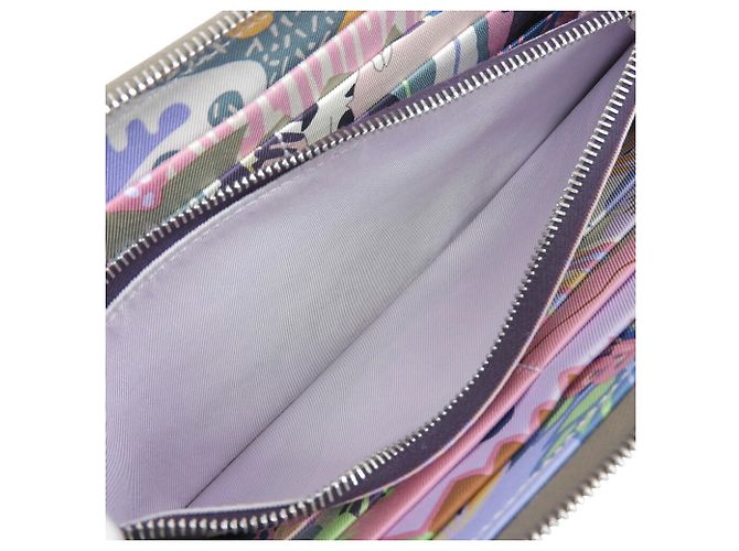 Hermès Hermes Azap Long Silk In W Stamp Rundgeldbörse Taupe - Ansicht 4