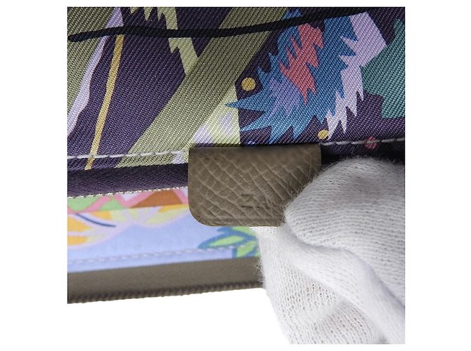 Hermès Hermes Azap Long Silk In W Stamp Rundgeldbörse Taupe - Ansicht 7