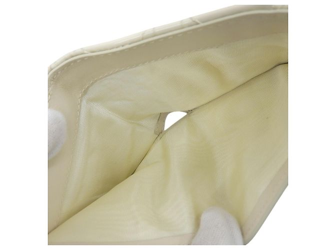 Cartera tríptico Cannage Christian Dior Crudo - vista 3