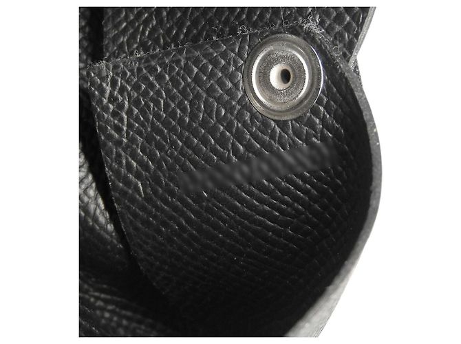 Hermès Tarjetero Hermes Calvi B-Stamp Negro - vista 6