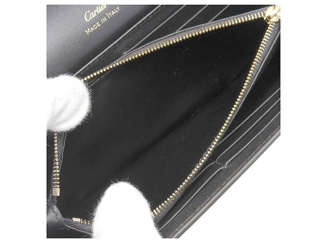 Cartier C de Long Bi-Fold Wallet Schwarz - Ansicht 3