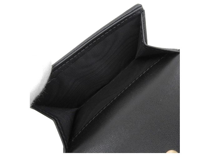Cartera tríptico Cannage Lady Lotus de Christian Dior Negro - vista 4