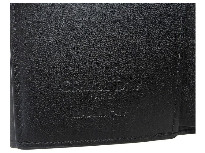 Cartera tríptico Cannage Lady Lotus de Christian Dior Negro - vista 9