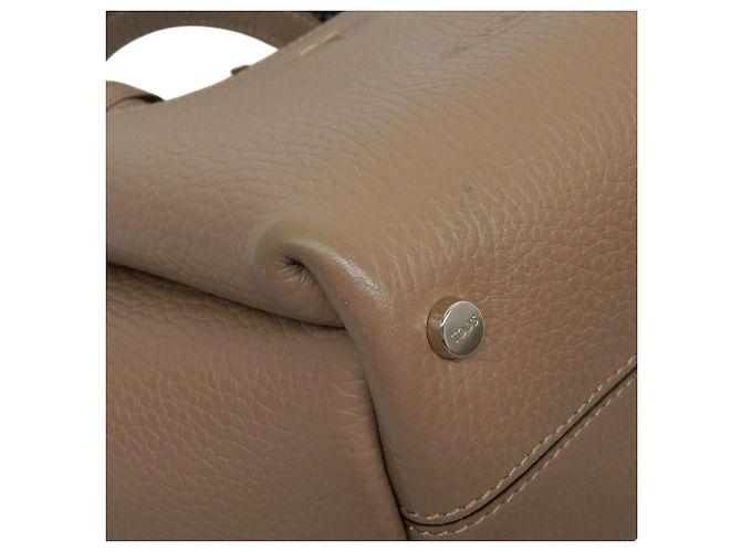 Borsa micro in pelle Tod's T-Timeless Beige - vista 4