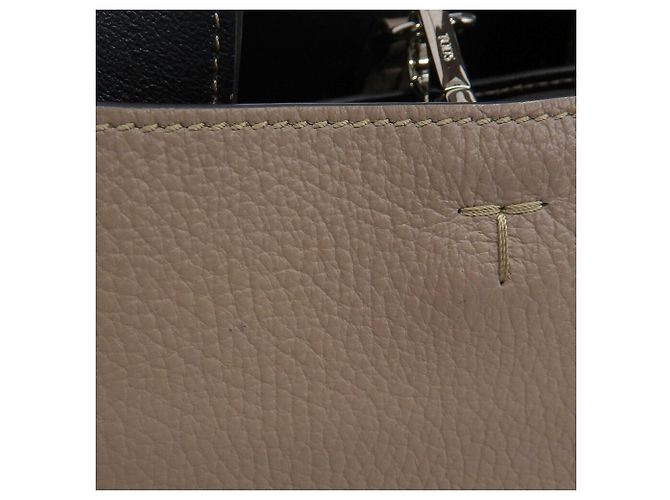 Borsa micro in pelle Tod's T-Timeless Beige - vista 6