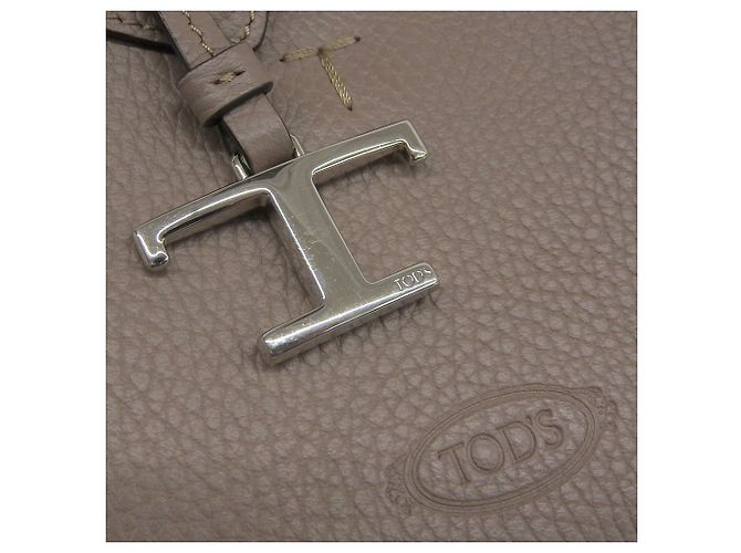 Borsa micro in pelle Tod's T-Timeless Beige - vista 8