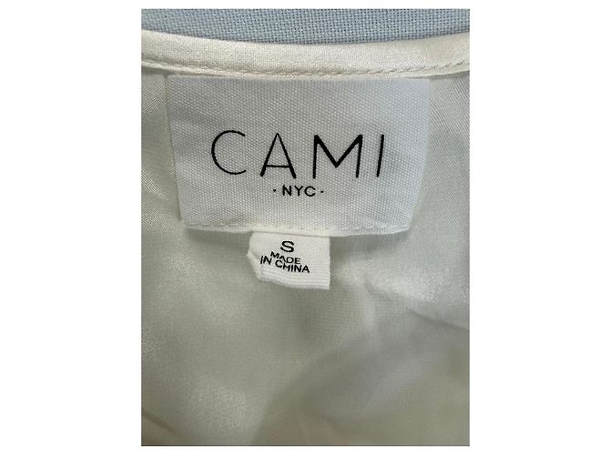 Autre Marque Cami NYC Top de seda y encaje Blanco - vista 2