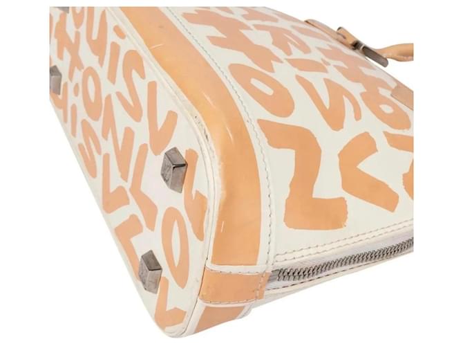 Louis Vuitton Borsa Alma PM Monogram Graffiti Bianco - vista 3
