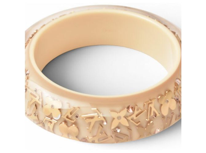 Bracciale rigido Louis Vuitton Beige Gold Swarovski D'oro - vista 2