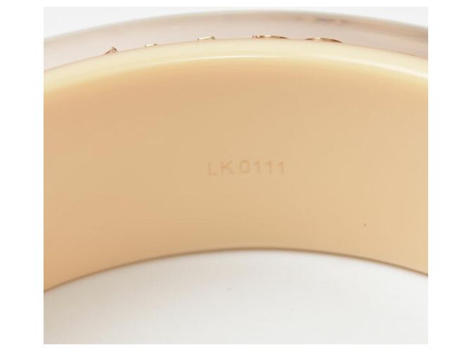 Bracciale rigido Louis Vuitton Beige Gold Swarovski D'oro - vista 3