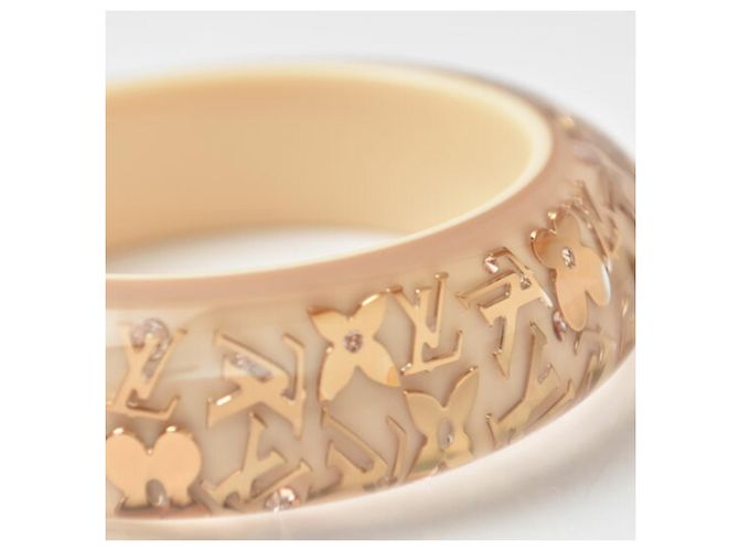 Bracciale rigido Louis Vuitton Beige Gold Swarovski D'oro - vista 5