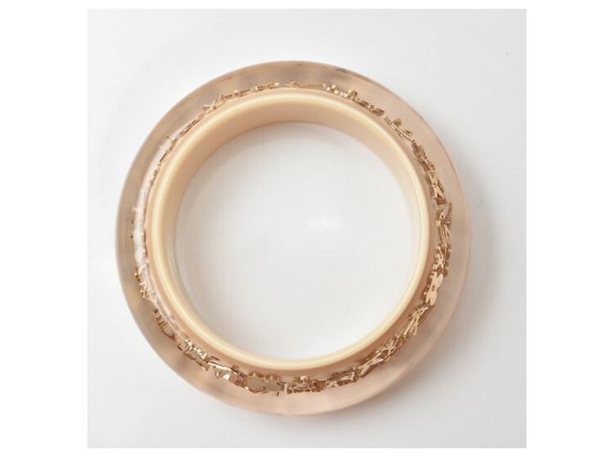 Bracciale rigido Louis Vuitton Beige Gold Swarovski D'oro - vista 6