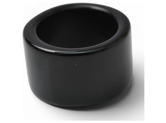 Anello Chanel con fascia nera e oro Nero D'oro - vista 4