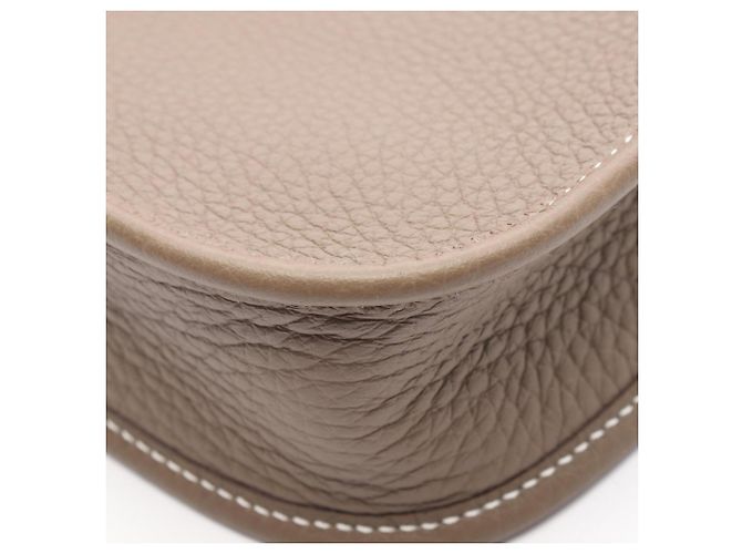 Hermès Borsa a tracolla Hermes Evelyne TPM in Etoupe Gray Taupe - vista 6