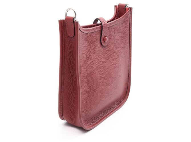 Hermès Borsa a tracolla Hermes Evelyne TPM Amazon Rouge H Rosso Bordò - vista 2