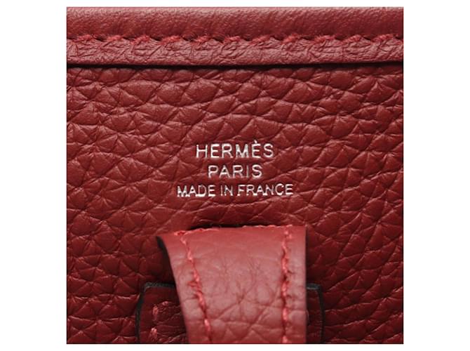 Hermès Borsa a tracolla Hermes Evelyne TPM Amazon Rouge H Rosso Bordò - vista 4