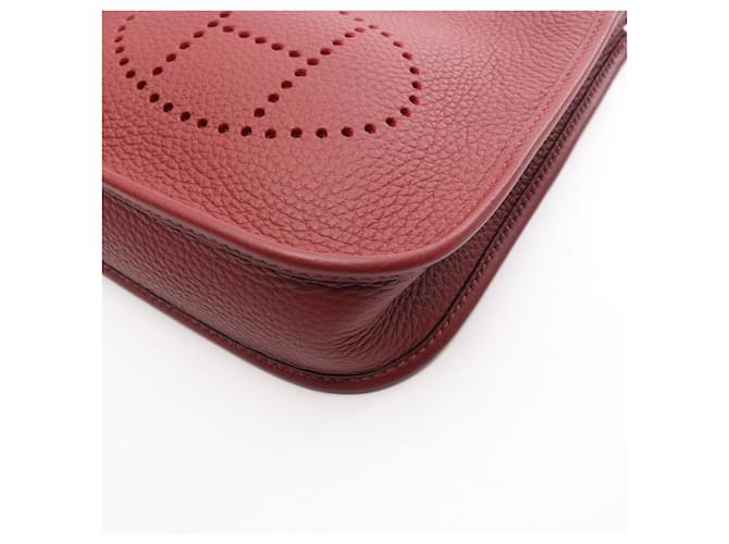 Hermès Borsa a tracolla Hermes Evelyne TPM Amazon Rouge H Rosso Bordò - vista 6