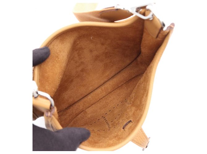 Hermès Borsa a tracolla Hermes Evelyne 23 Biscuit Beige - vista 3