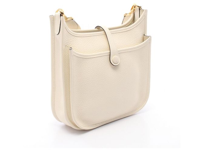 Hermès Borsa a tracolla Hermes Evelyne 23 Crème Bianco - vista 2