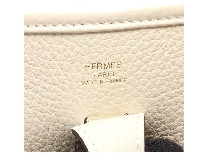 Hermès Borsa a tracolla Hermes Evelyne 23 Crème Bianco - vista 4