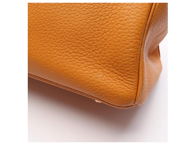 Hermès Borsa Hermes Birkin 40 in pelle Togo gialla Giallo - vista 11