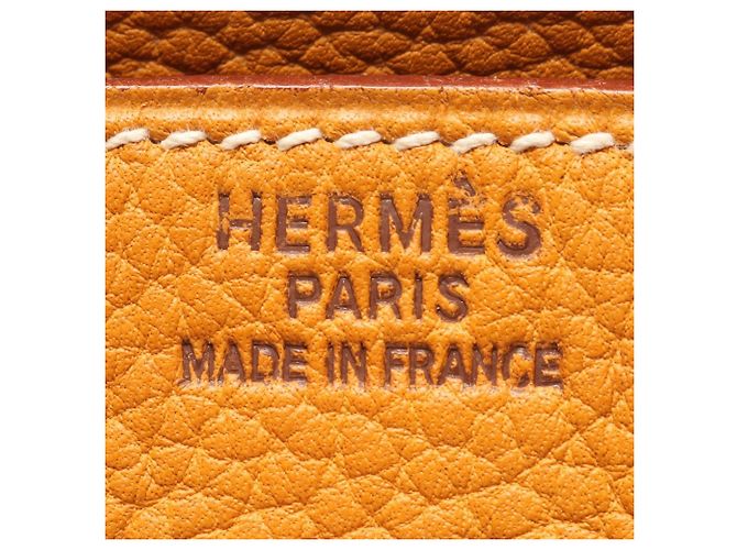 Hermès Borsa Hermes Birkin 40 in pelle Togo gialla Giallo - vista 4