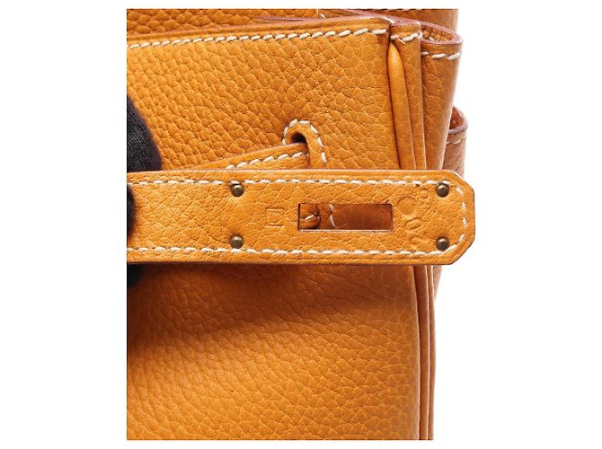 Hermès Borsa Hermes Birkin 40 in pelle Togo gialla Giallo - vista 5