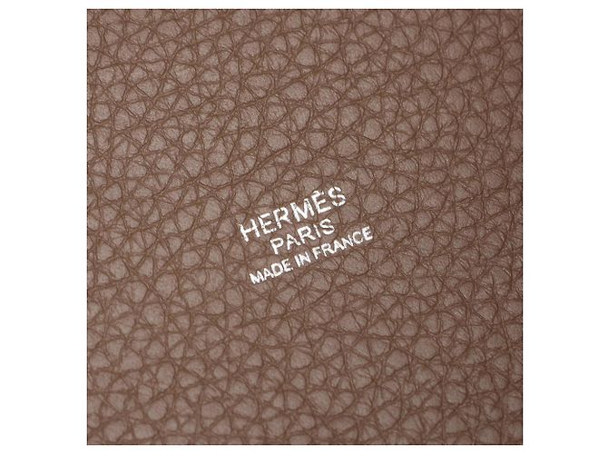 Hermès Borsa Hermes Picotin Lock MM Etoupe Marrone - vista 4