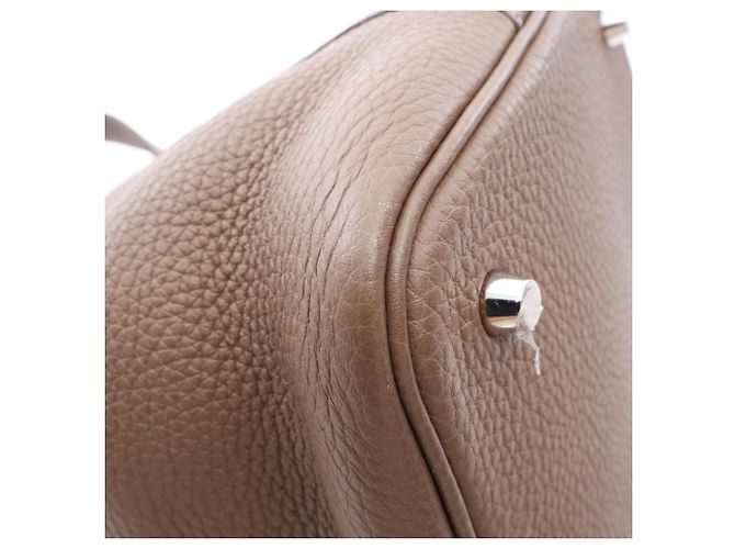Hermès Borsa Hermes Picotin Lock MM Etoupe Marrone - vista 8
